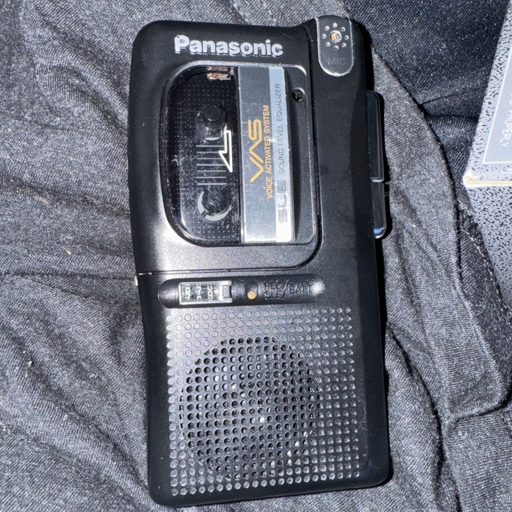 Panasonic Microcassette Micro Tape RN-502 Recorder Voice Activated VAS‎